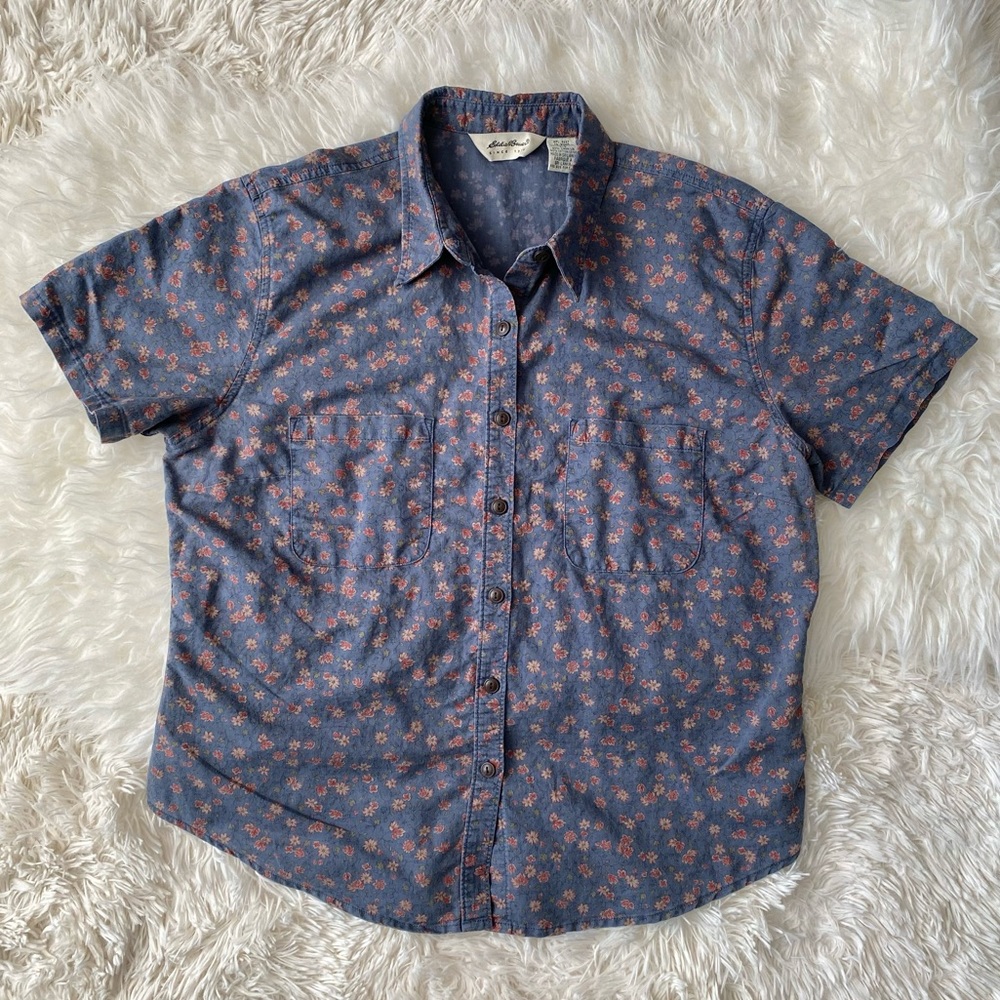 Eddie Bauer Vintage Women’s Floral Shirt, size L